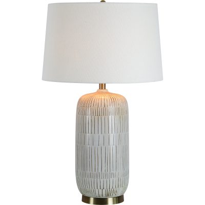 Pierce 29" Length Table Lamp, Cream