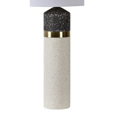 Alternative view of Kaitlyn 29.5" Length Table Lamp, White and Black Speckled