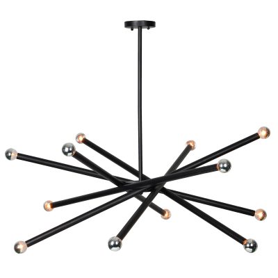 Clemente 36" Length Ceiling Fixture, Black