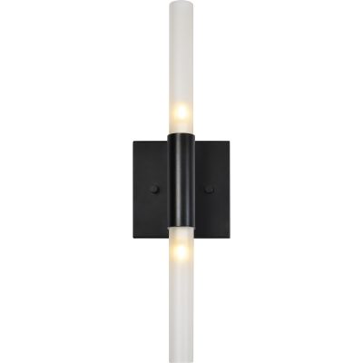 Lina 17" Length Wall Sconce, Matte Black