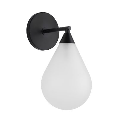 Alternative view of Lola 12" Length Wall Sconce, BLACK