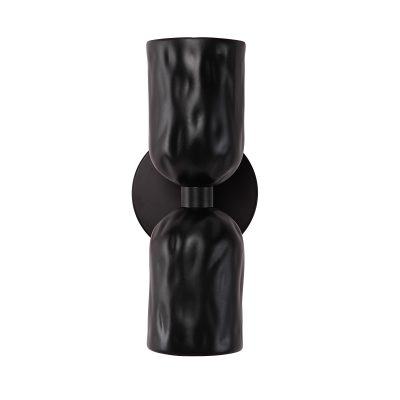 Alternative view of Alessia 11.2" Powder Coated Matte Black 2-Light Wall Sconce