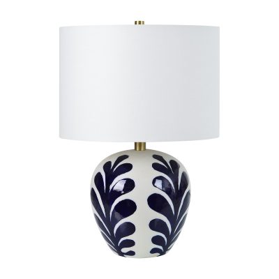 Alternative view of Darina 19.25" Length Table Lamp, Off-White and Navy