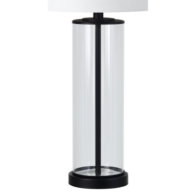 Alternative view of Desdemona 28" Length Table Lamp- Set of two, Clear and Matte black