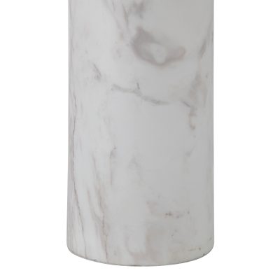 Alternative view of Beausoleil 25" Tall Satin Brass Iron Table Lamp with Drum Linen Shade