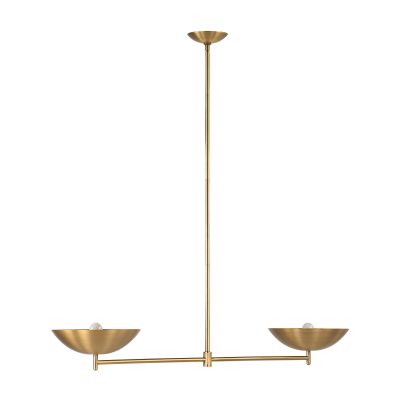 Waxlow 64.5" Height Ceiling Fixture, Plated Dark Antique Brushed Brass