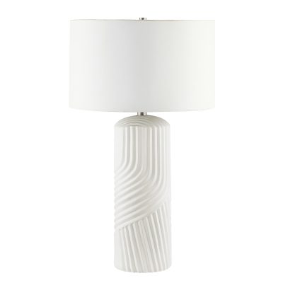 Valerie 28" Length Table Lamp, Off-White