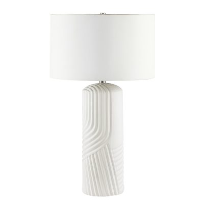 Alternative view of Valerie 28" Length Table Lamp, Off-White