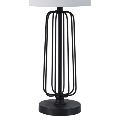 Alternative view of Shadia 24.75" Length Table Lamp- Set of two, Matte Black
