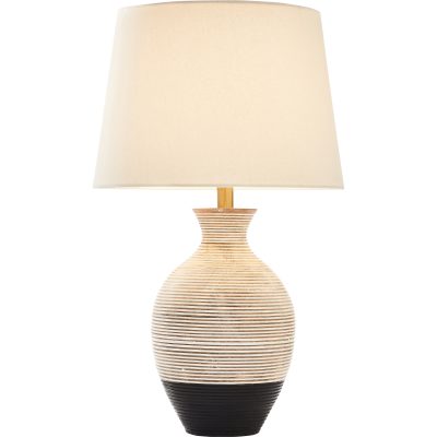 Alternative view of Ignacio 27" Length Table Lamp, Black and whitewash