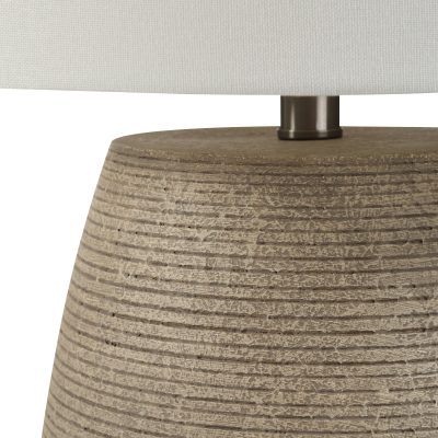 Alternative view of Optima 23.5" Height Table Lamps, Faux Ribbed Stone Texture