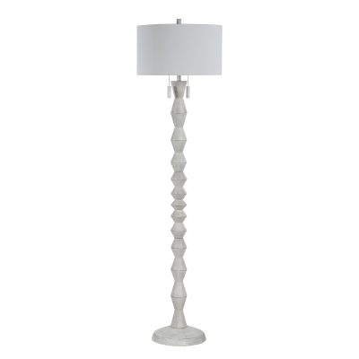 Alternative view of Sorriso 75.0" Height Floor Lamps, White Wood Texture