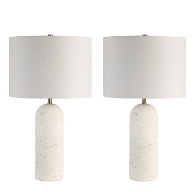 Dorato 24.75" Height Table Lamp, White