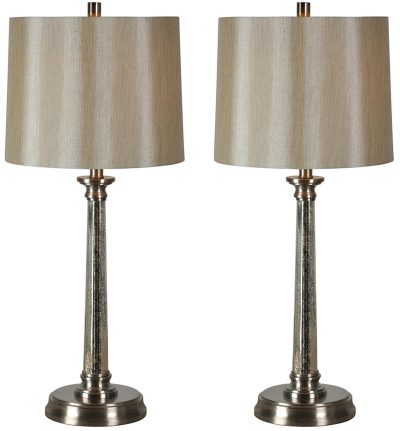 Brooks 29.25" Length Table Lamp, Satin Nickel
