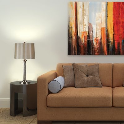 Alternative view of Brooks 29.25" Length Table Lamp, Satin Nickel