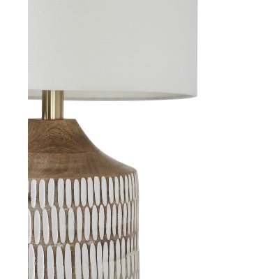 Alternative view of Wickes 24" Length Table Lamp, White