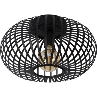 Ivy 9" Length Ceiling Fixture, Black