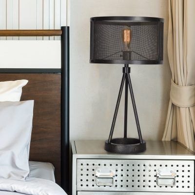 Alternative view of Livingstone 16" Length Table Lamp, Black