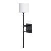 Eunices 24" Length Wall Sconce, Black and White