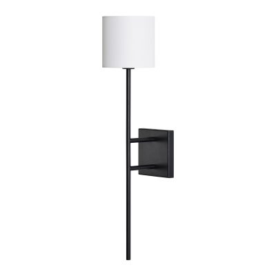 Eunices 24" Length Wall Sconce, Black and White