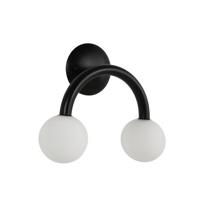Alternative view of Santo 10.5" Height Wall Sconces, Matte Black