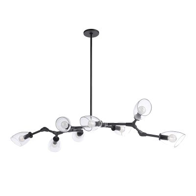 Camino 7.75" Length Ceiling Fixture, BLACK