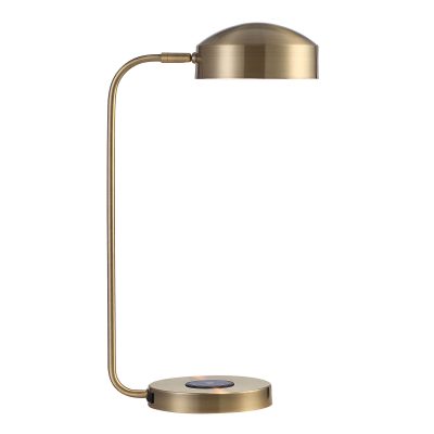 Alternative view of Riesco 22.5" Length Desk Lamp, Antique Brass