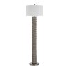 Moringa 72.0" Height Floor Lamps, Warm Charcoal Grey