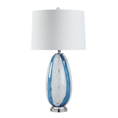 Alternative view of Solis 27.75" Height Table Lamps, Clear And Blue