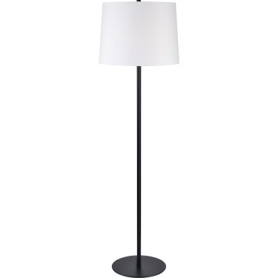 Nevin 61.75" Length Floor Lamp, Matte Black
