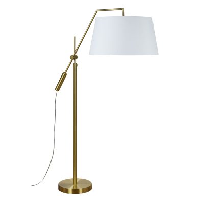 Alternative view of Claire 70" Length Floor Lamp, Satin Brass