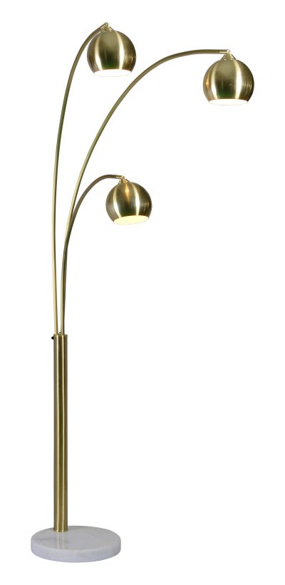 Alternative view of Dorset 83" Length Floor lamp, Satin Brass