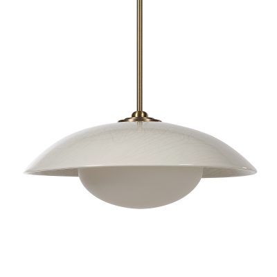 Abbie 72.5" Height Ceiling Fixture, Off-White Crackle