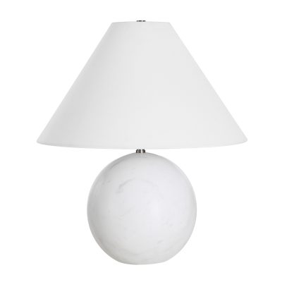 Basalla 19" Length Table Lamp, WHITE