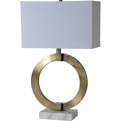 Alternative view of Skylar 27" Length Table Lamp, Antique Brass