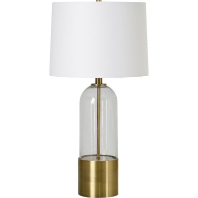 Theodore 27.5" Length Table Lamp, Antique Brass