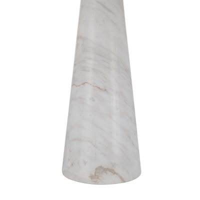 Alternative view of Vevey 25" Tall Plated Antique Brushed Brass Iron Table Lamp with Tapered Linen Shade