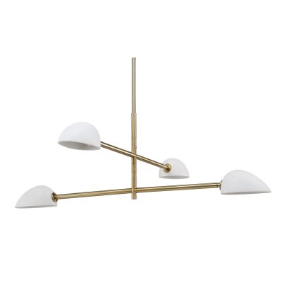 Alternative view of Tulla 40" Wide 4-Light Chandelier, Champagne