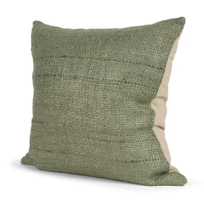 Lowen 22x22 Square Silver Sage Woven Decorative Pillow