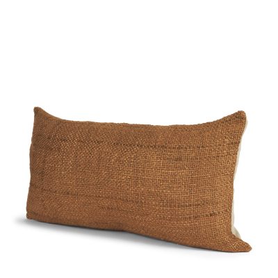 Lowen 14x26 Lumbar Copper Rust Woven Decorative Pillow
