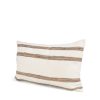 Maryn 13x21 Lumbar Cream w/ Brown Stripes Decorative Pillow Cover