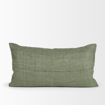 Alternative view of Lowen 14x26 Silver Sage Woven Decorative Pillow