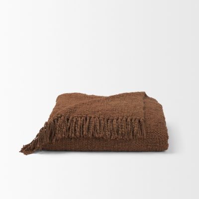 Alternative view of Kambal Mahagony Woven Cotton Throw Blanket