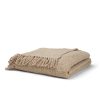 Kambal Light Beige Woven Cotton Throw Blanket