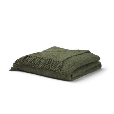 Kambal Evergreen Woven Cotton Throw Blanket