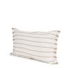 Willow 13x21 Lumbar Cream w/ Camel Stripes Decorative Pillow Cover