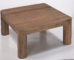 Hewitt Square Smooth Reclaimed Wood Side Table
