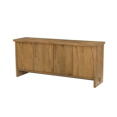 Alcott Brown Wood 4 Door Closed Sideboard
