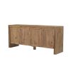 Notts Brown Wood 4-Door Closed Sideboard