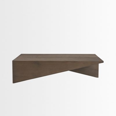 Alternative view of West Mid-Brown Oak Wood Rectangular Coffee Table